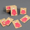 Bäumchen rot/weiß, 50Stk/Pkt, 4,5x7cm