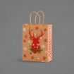 Kraftpapier braun 21+11x27 cm Hirsch