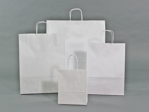 Papiertasche mit gedrehter Papierkordel