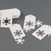 Schneeflocke weiß 50Stk/Pkt, 5x9,5cm