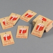 Päckchen rot/weiß, 50Stk/Pkt, 4,5x7 cm