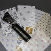 Flaschen Wickelpapier mit Firmendruck
