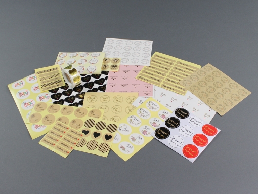 Etiketten und Sticker