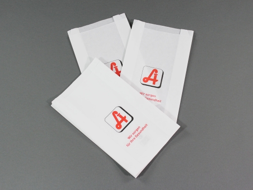 Kraftpapier weiß 40g, 16,5+6,5x27 cm