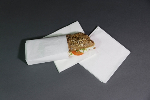 Serviette weiß unbedruckt