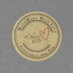Made with love braun, DM 3cm, 96 Stk/Pkt