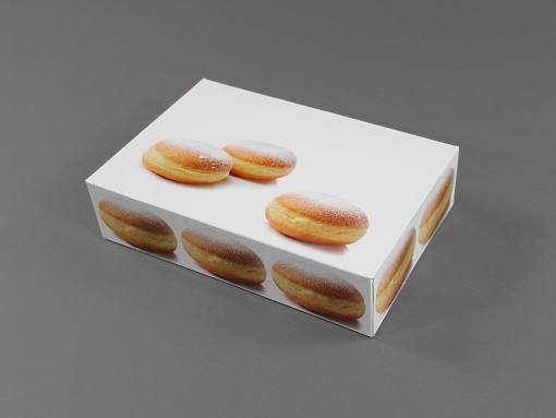 Krapfenbox für 6Stk, 28x19x7 cm