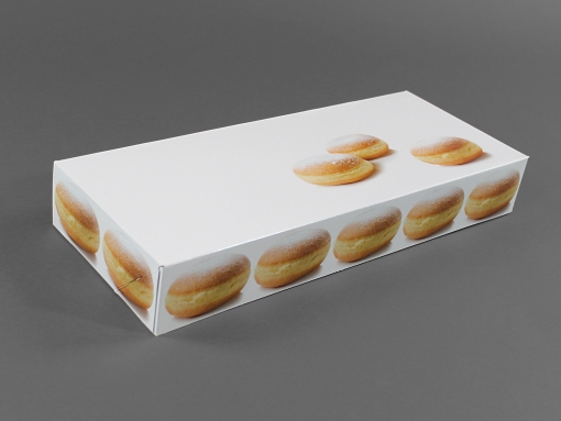 Krapfenbox für 10Stk, 46x19x7 cm