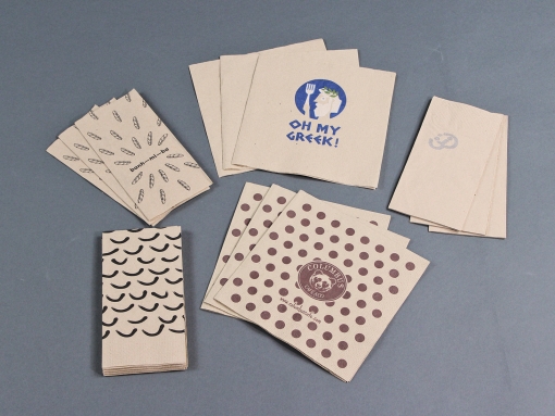 Servietten aus Recyclingpapier naturbraun