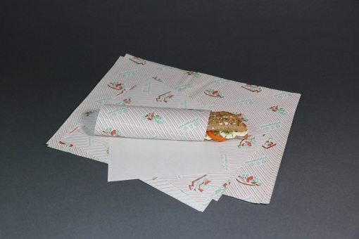 fettabweisendes Papier mit abziehbarer Folie