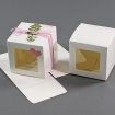 Würfel m.Sichtfenster10x10x10 cm weiß